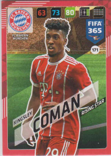 FIFA365 17-18 171 Kingsley Coman Rising Star FC Bayern München