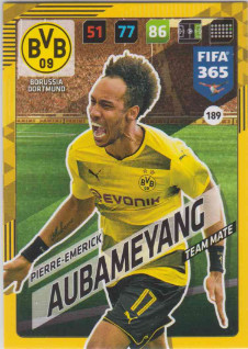 FIFA365 17-18 189 Pierre-Emerick Aubameyang Team Mate Borussia Dortmund