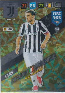 FIFA365 17-18 191 Claudio Marchisio Fans' Favourite Juventus