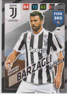 FIFA365 17-18 198 Andrea Barzagli Team Mate Juventus