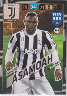 FIFA365 17-18 203 Kwadwo Asamoah Team Mate Juventus