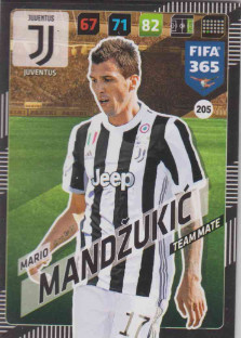 FIFA365 17-18 205 Mario Mandžukić Team Mate Juventus