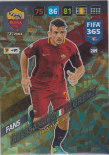 FIFA365 17-18 209 Alessandro Florenzi Fans' Favourite AS Roma