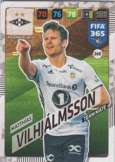 FIFA365 17-18 260 Matthías Vilhjálmsson Team Mate Rosenborg BK