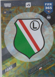 FIFA365 17-18 262 Club Badge Legia Warszawa Club Badge Legia Warszawa