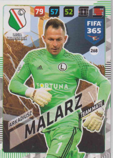 FIFA365 17-18 268 Arkadiusz Malarz Team Mate Legia Warszawa