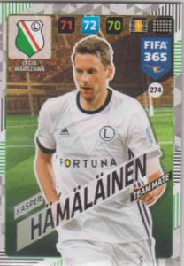 FIFA365 17-18 274 Kaspar Hämäläinen Team Mate Legia Warszawa