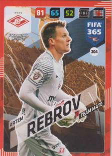 FIFA365 17-18 304 Artem Rebrov Team Mate FC Spartak Moskva