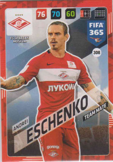 FIFA365 17-18 308 Andrei Eschenko Team Mate FC Spartak Moskva