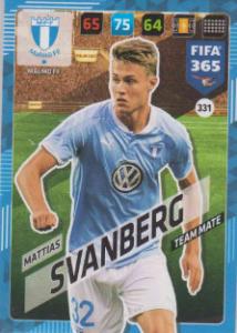 FIFA365 17-18 331 Mattias Svanberg Team Mate Malmö FF