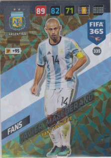 FIFA365 17-18 335 Javier Mascherano Fans' Favourite Argentina