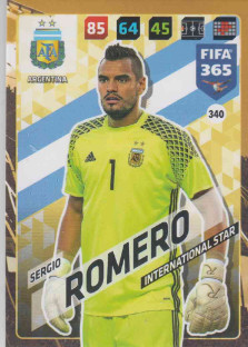 FIFA365 17-18 340 Sergio Romero International Star Argentina