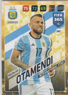 FIFA365 17-18 342 Nicolás Otamendi International Star Argentina