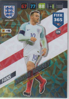 FIFA365 17-18 374 Wayne Rooney Fans' Favourite England