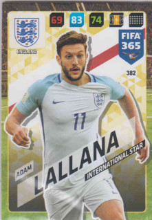 FIFA365 17-18 382 Adam Lallana International Star England