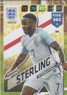 FIFA365 17-18 386 Raheem Sterling International Star England