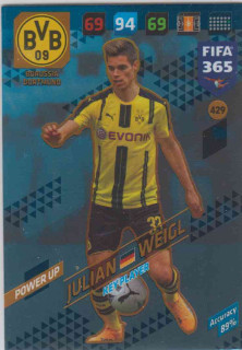 FIFA365 17-18 429 Julian Weigl Key Player Borussia Dortmund