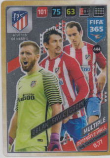 FIFA365 17-18 444 Oblak, Savic, Godin Defensive Wall Atlético de Madrid