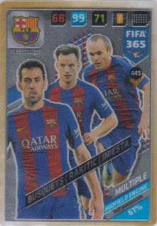 FIFA365 17-18 445Busquets, Rakitic, Iniesta Midfield Engine FC Barcelona