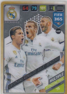 FIFA365 17-18 449 Ronaldo, Bale, Benzema Attacking Trio Real Madrid CF