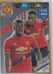 FIFA365 17-18 451 Paul Pogba, Anthony Martial Club&Country Manchester United FC
