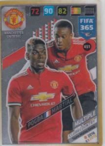 FIFA365 17-18 451 Paul Pogba, Anthony Martial Club&Country Manchester United FC