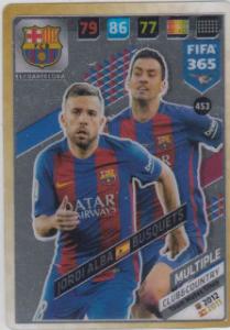 FIFA365 17-18 453 Jordi Alba, Dergio Busquets Club&Country FC Barcelona