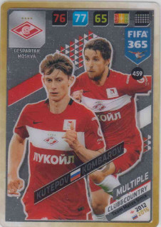 FIFA365 17-18 459 Ilya Kutepov, Dmitri Kombarov Club&Country FC Spartak Moskva