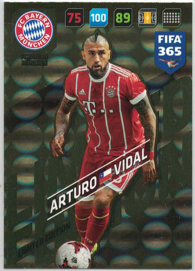 FIFA365 17-18 Arturo Vidal, Limited Edition, FC Bayern München