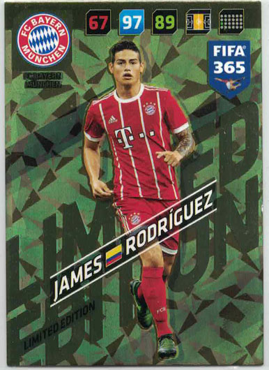 FIFA365 17-18 James Rodriguez, Limited Edition, Bayern München