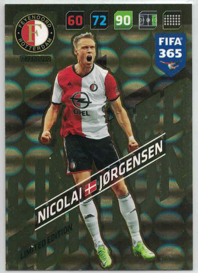 FIFA365 17-18 Nicolai Jørgensen, Limited Edition, Feyenord
