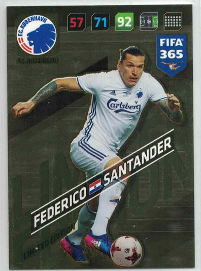 FIFA365 17-18 Federico Santander, Limited Edition, F.C. København