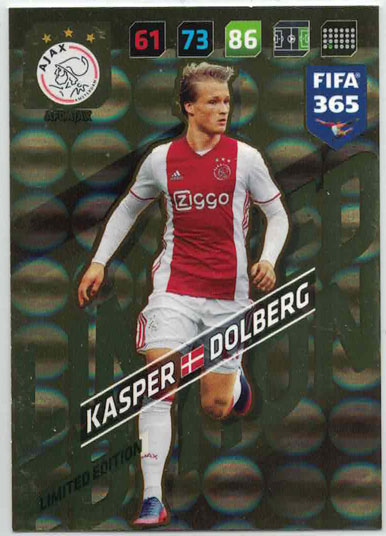 FIFA365 17-18 Kasper Dolberg, Limited Edition, AFC Ajax