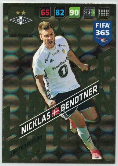 FIFA365 17-18 Nicklas Bendtner, Limited Edition, Rosenborg BK