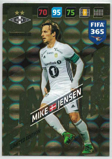 FIFA365 17-18 Mike Jensen, Limited Edition, Rosenborg BK