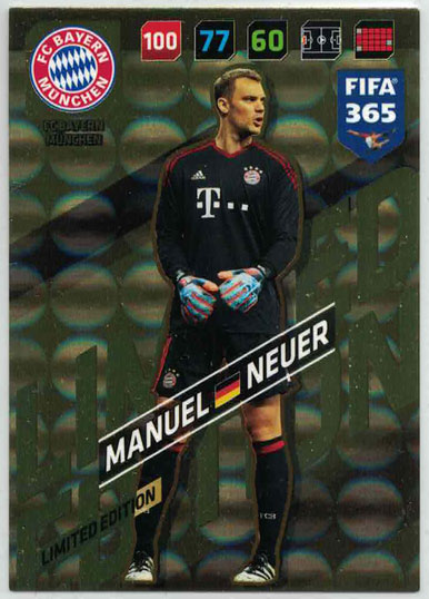 FIFA365 17-18 Manuel Neuer, Limited Edition, FC Bayern München