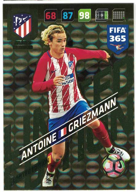 XXL FIFA365 17-18 Antoine Griezmann, XXL Limited Edition, Atletico Madrid (Stort kort / Large card)