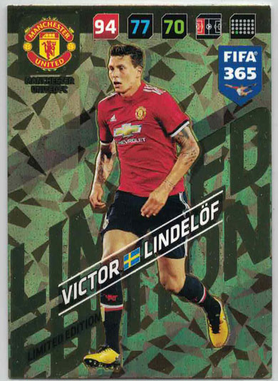 XXL FIFA365 17-18 Victor Lindelöf, XXL Limited Edition, Manchester United (Stort kort / Large card)