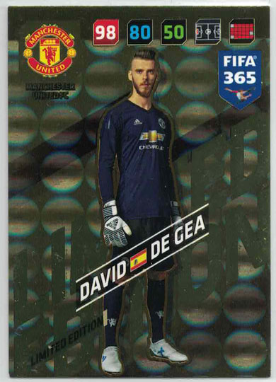 XXL FIFA365 17-18 David De Gea, XXL Limited Edition, Manchester United (Stort kort / Large card)