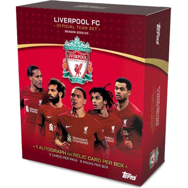 Sealed Box 2022-23 Topps Liverpool FC Team Set [Without hanger]