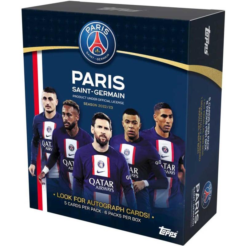 Sealed Box 2022-23 Topps Paris Saint Germain Team Set [Without Hanger]