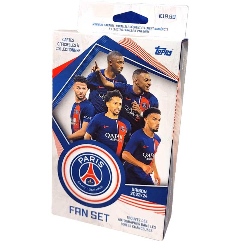 Paris Saint Germain (PSG) - 2023-24 Topps Fan Set (28 Cards) [Med hängare]