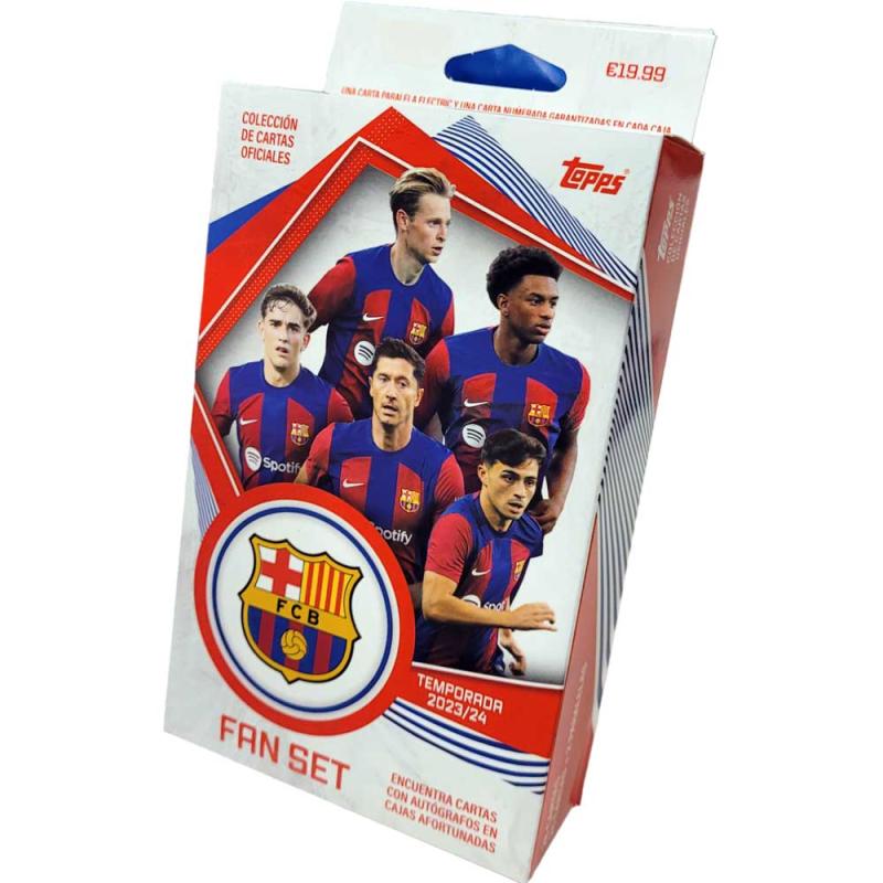 FC Barcelona - 2023-24 Topps Fan Set (28 Cards) [Med hängare]