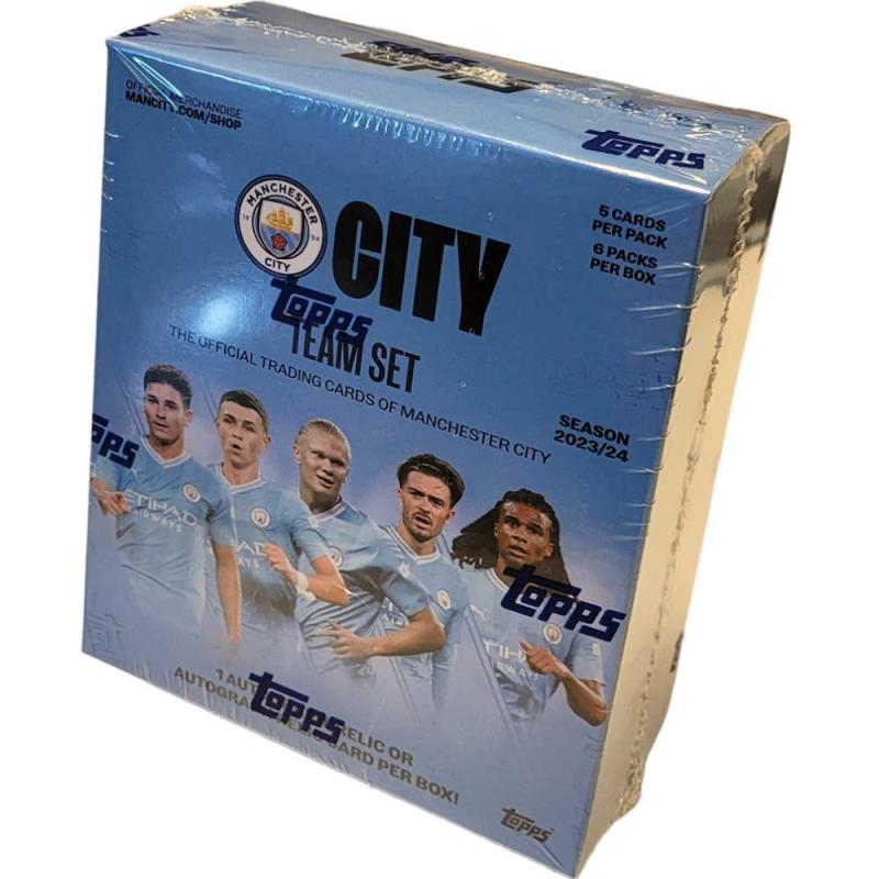 Sealed Box 2023-24 Topps Manchester City Team (Without hanger)