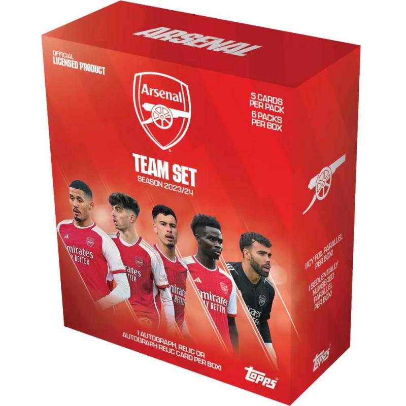 Sealed Box 2023-24 Topps Arsenal FC Team (Without hanger)