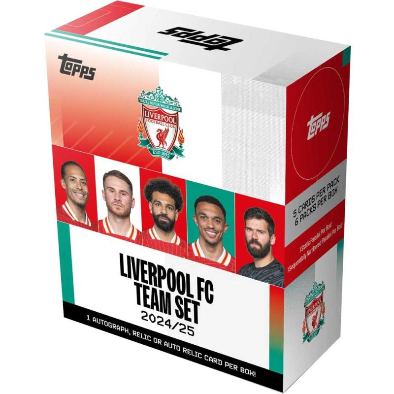 Hel Box 2024-25 Topps Liverpool FC Team Set [Utan hängare] (30 kort)