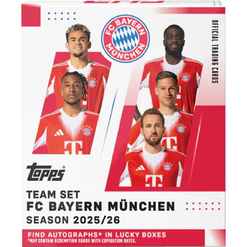 Sealed Box 2025-26 Topps FC Bayern München Team Set (No hanger)