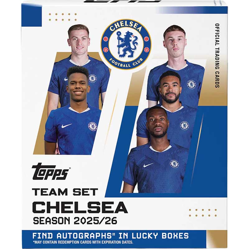 Hel Box 2025-26 Topps Chelsea Team Set (Utan hängare)
