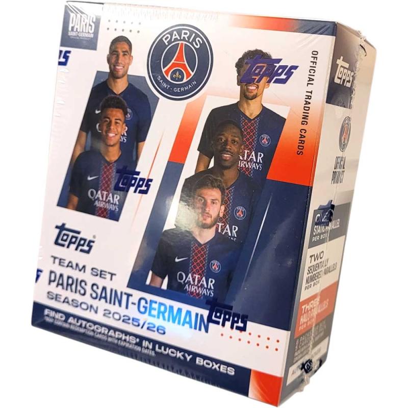 Hel Box 2025-26 Topps Paris Saint Germain PSG Team Set (Utan hängare)