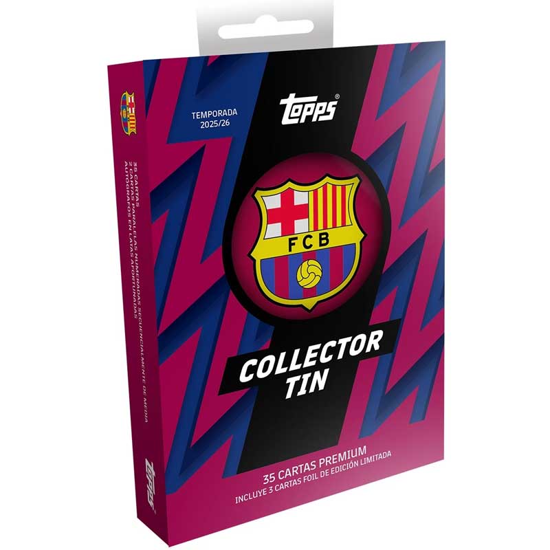 Sealed Tin 2025-26 Topps FC Barcelona – Collector Tin